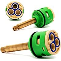Rolli Cartucho Ducha Mezclador Monomando Universal Recambiable Ceramica Válvula 3 Posiciones Latón Desviador D 33mm L…